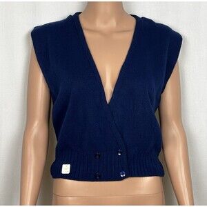 Navy V-Neck Sweater Vest